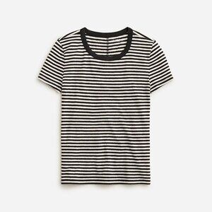 J.Crew stretch linen stripe t-shirt XS